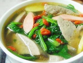 血氣方剛不如氣血滿滿——三七豬肝菠菜湯